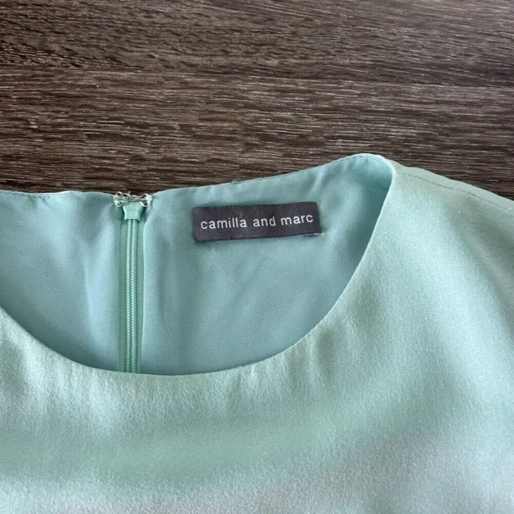 EUC Camilla and Marc Colorblock Shift Mini‎ Dress Pastel Sleeveless Size 4 AU 8